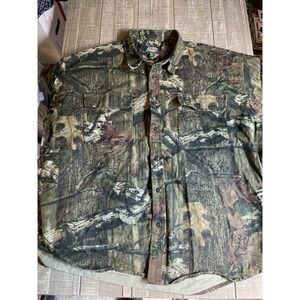 Cabelas Shirt Mens‎ 3XL Camo Mossy Oak Break Up Infinity Flannel Hunting